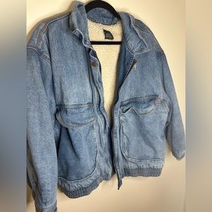 Oversized Sherpa lined Jean Jacket Target Wild Fable Denim size XXL